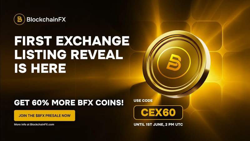 Image from: Crypto Presale Market Update for May 2026: BlockchainFX Reaches $14.58M as XRP Trades Near $1.45