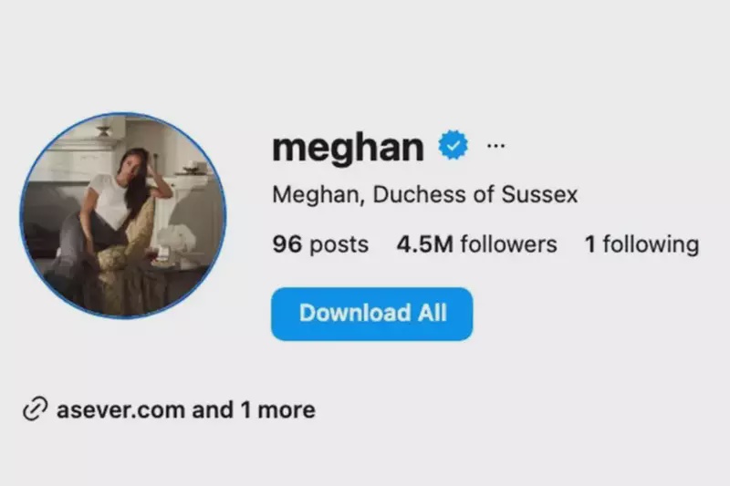 Image from: Meghan removes black and white profile picture on social media after 15 months