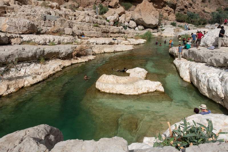 Image from: Bathing in the cool natural pools of Oman