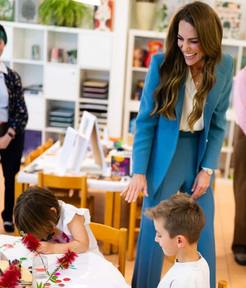 Image from: Catherine left visibly impressed by Italian pre-school with rare comment