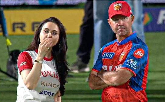 Image from: Preity Zinta visibly upset in serious chat with Ricky Ponting after Punjab Kings’ fifth straight IPL defeat