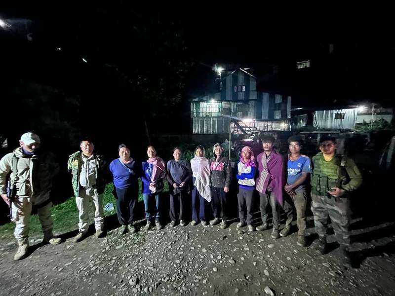 Image from: Kuki, Naga groups release 28 hostages following intervention by CSOs and police