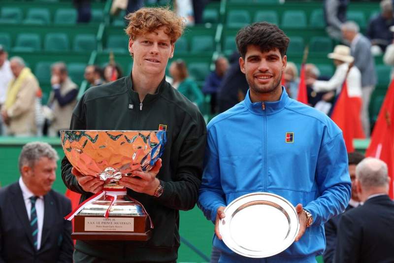 Image from: From rising star to ranking king: How Jannik Sinner left Carlos Alcaraz in the dust