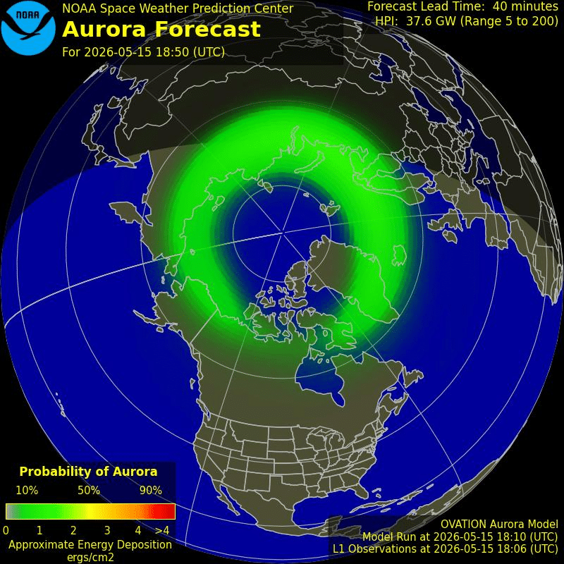 Image from: 10 U.S. States Could See Northern Lights Tonight: Here’s Where To Watch!