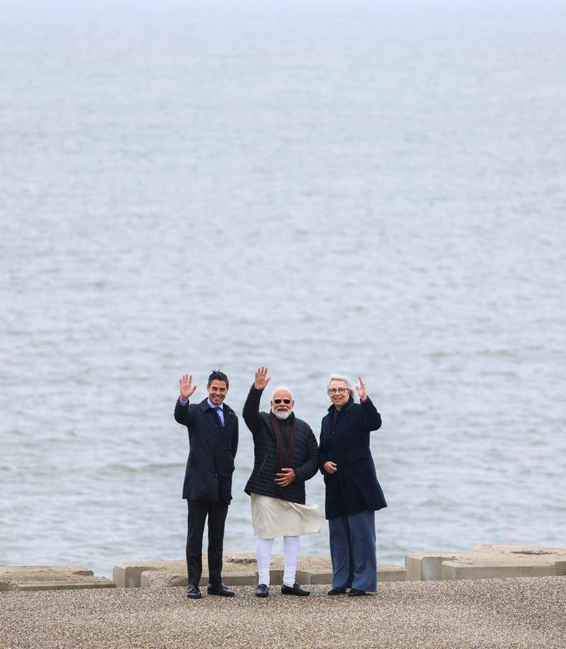 Image from: PM Modi visits Dutch dam Afsluitdijk, eyes cooperation in water management