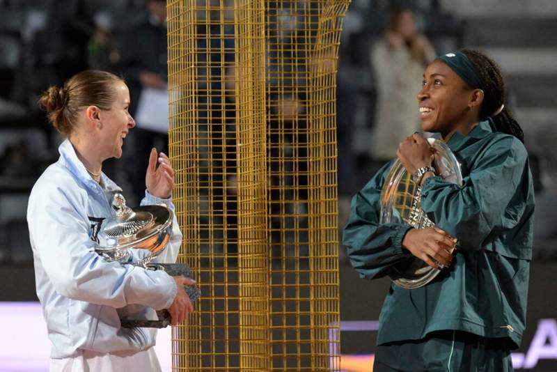 Image from: Coco Gauff names her tennis ‘top-5 horror movies’ after defeat to Elina Svitolina in Rome