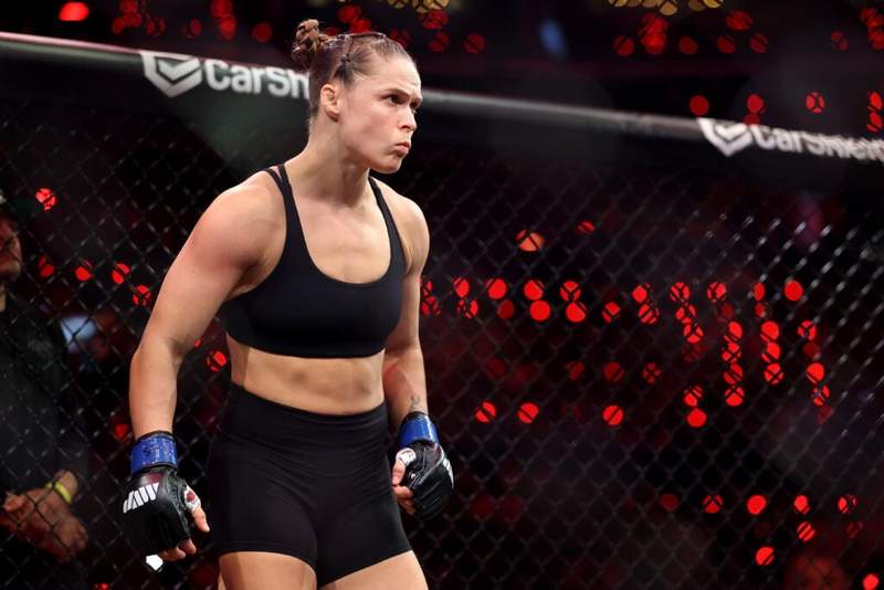 Image from: Tearful exit: Ronda Rousey walks away from fighting after 17‑second submission