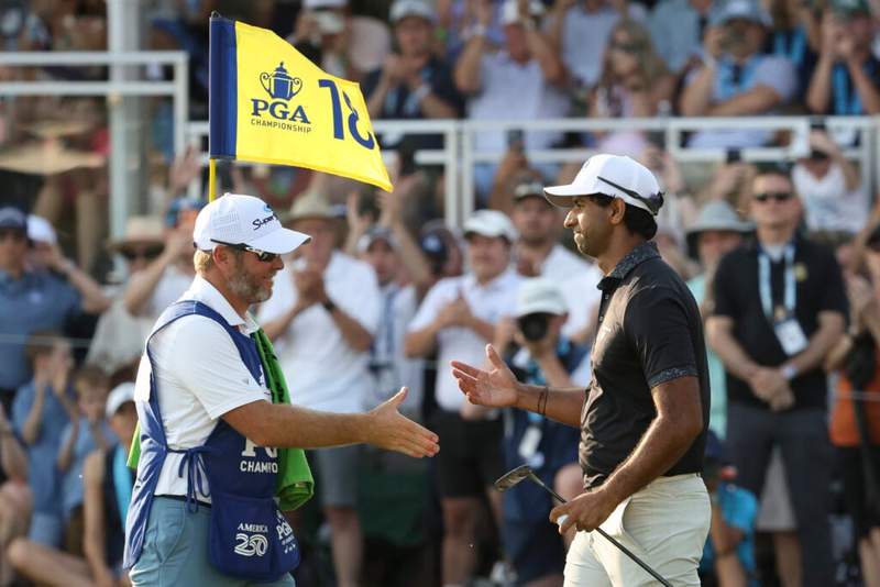 Image from: Xander Schauffele makes a statement on Aaron Rai after he wins the PGA Championship