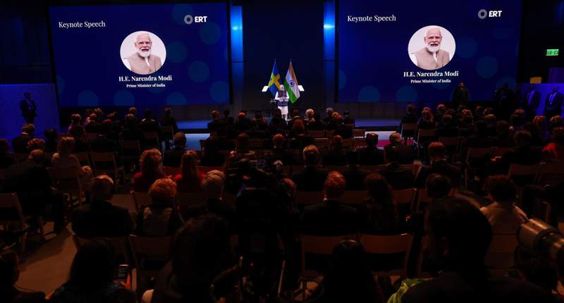 Image from: PM Modi pitches bold investment vision to Europe's top CEOs at historic ERT roundtable in Gothenburg
