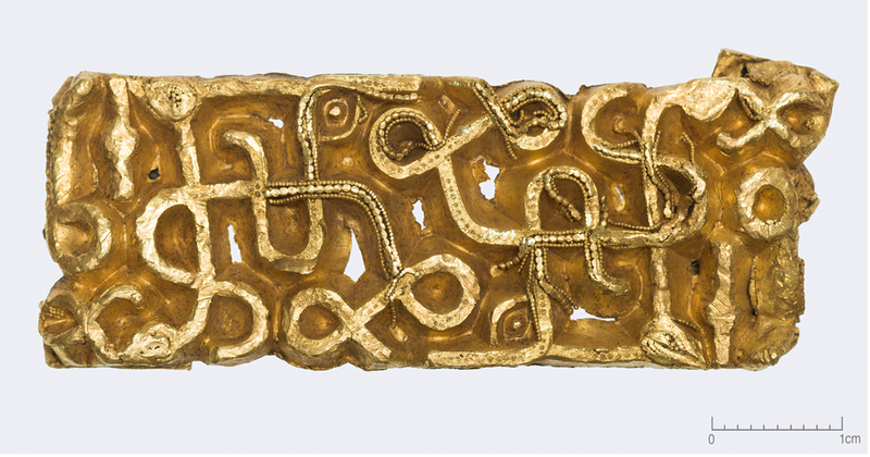 Image from: In Europe, a hiker recently discovered a rare 1,500-year-old gold ornament which shines a new light on pre-viking history