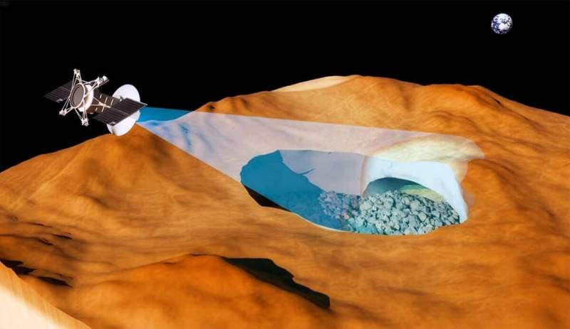 Image from: Scientists Discover Massive Underground Lava Tube On Venus