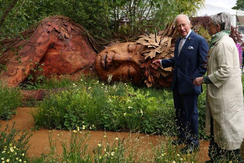 Image from: King Charles III and Queen Camilla attend Chelsea Flower Show