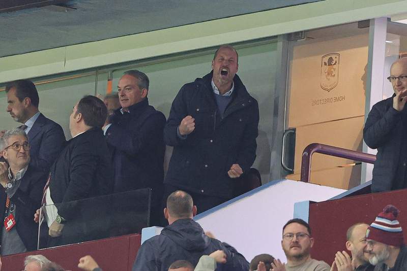 Image from: Prince William heading to Istanbul to support Aston Villa in European final
