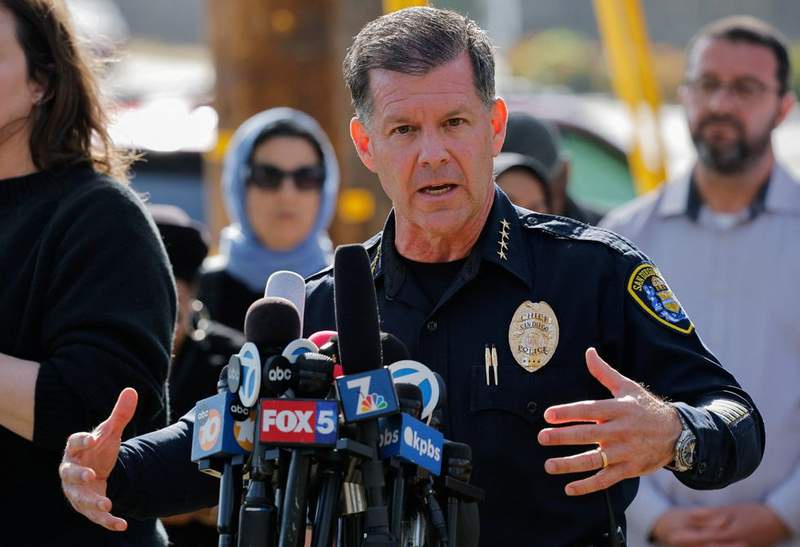 Image from: Security guard at heart of San Diego mosque shooting hailed a hero after engaging gunmen in battle