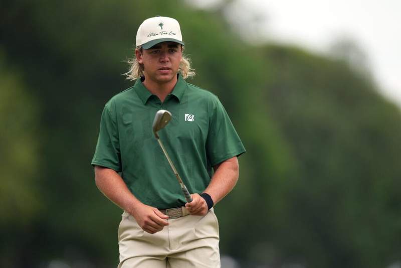 Image from: Garrick Higgo’s former caddie breaks silence with statement just days after Aronimink fiasco