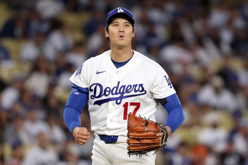 Image from: Shohei Ohtani reaches rare Dodgers mark amid Cy Young push