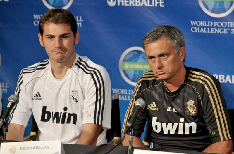 Image from: Iker Casillas throws shade at Jose Mourinho with a list of alternative options for Real Madrid