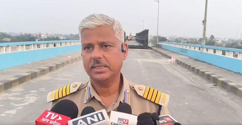 Image from: Bihar: Bailey bridge work on Vikramshila Setu nears completion