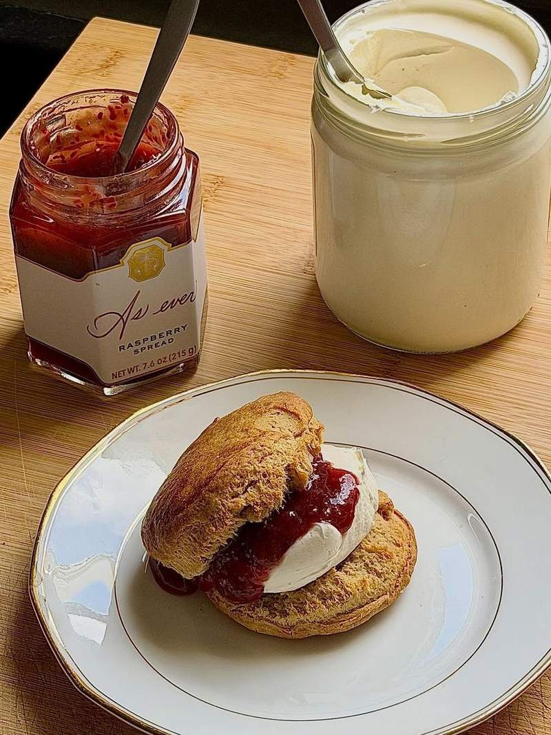 Image from: Fans question timing as Meghan reveals scone preference hours after William interview