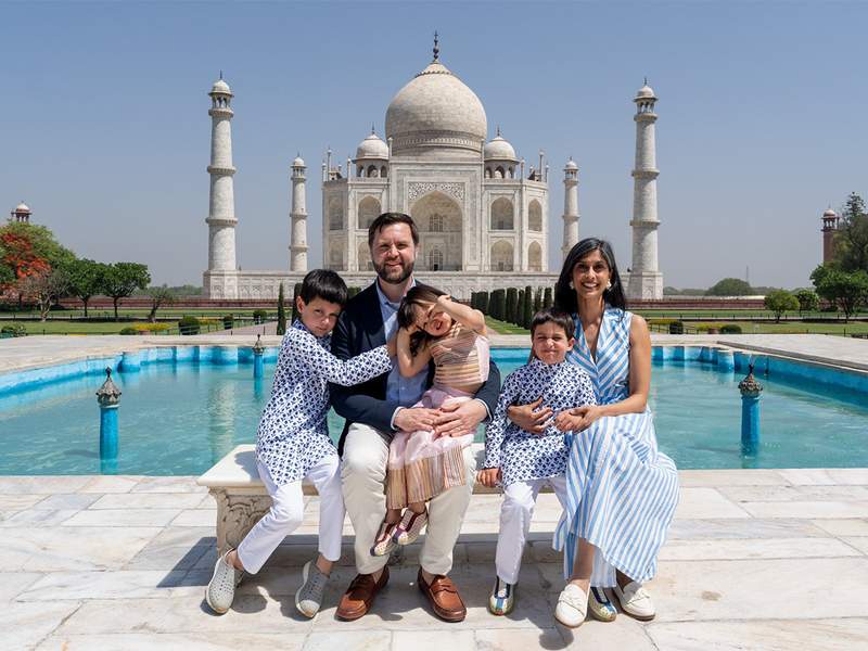 Image from: 'True treasure of the world': Marco Rubio hails Taj Mahal during visit with wife Jeanette