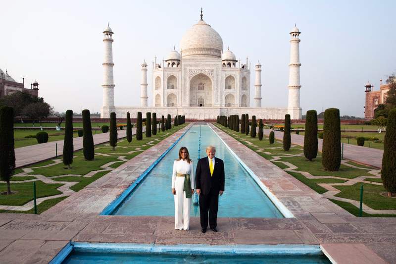 Image from: 'True treasure of the world': Marco Rubio hails Taj Mahal during visit with wife Jeanette
