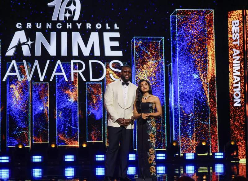Image from: 'Black Panther' star Winston Duke shares "incomparable" moment with Rashmika Mandanna at Anime Awards 2026