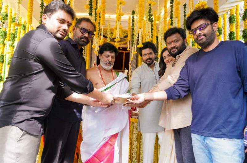 Image from: Filming begins for Karthi's upcoming film with Meenakshi Chaudhary, snaps from puja ceremony out