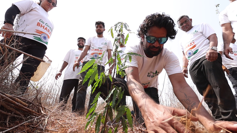 Image from: Green guardians of Gujarat: Young volunteers build eco legacy at Parnera hill