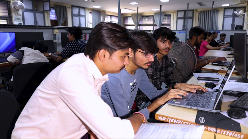 Image from: Bhajans amid coding pressure: Engineering students in Gujarat find a new stress buster