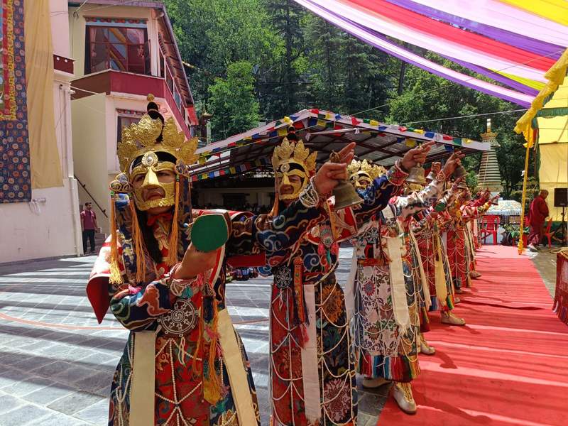 Image from: Tibetan community offers special prayers for peace in West Asia during Tshechu festival