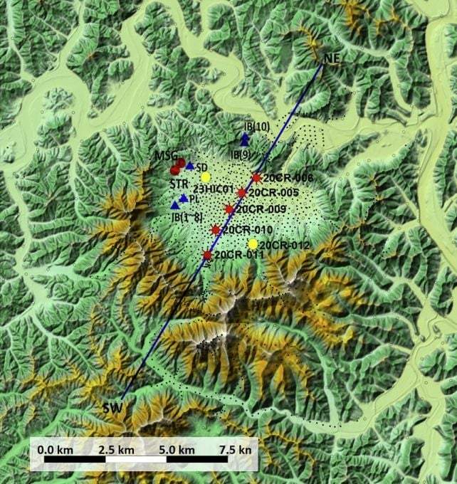 Image from: A 42,000-Year-Old Asteroid Crater in South Korea Created a Hidden Lake Where Ancient Life May Have Later Emerged