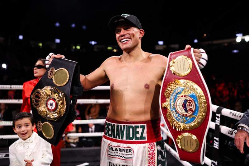 Image from: Canelo Alvarez responds to David Benavidez callout with blunt ‘impossible’ remark