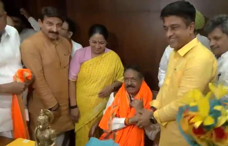 Image from: "Will make every possible effort to propel BJP forward in Delhi": Newly appointed Delhi BJP President Harsh Malhotra