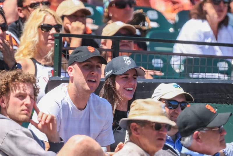 Image from: WNBA fans react to Caitlin Clark being spotted during Giants vs. Diamondbacks matchup