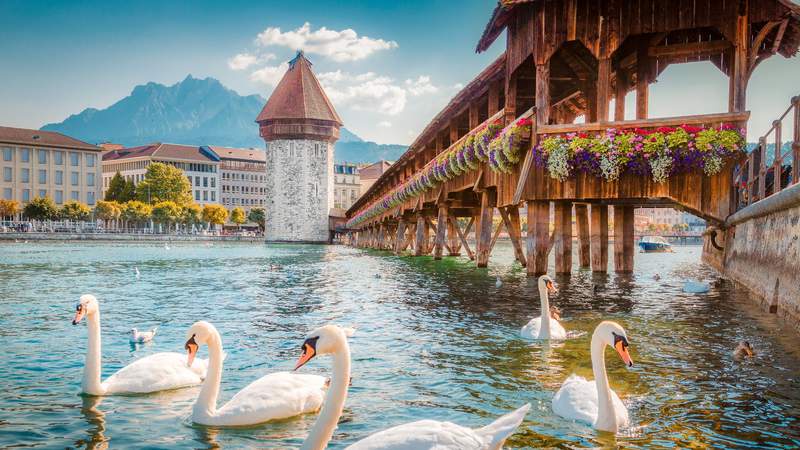 Image from: In Switzerland, this enchanting lakeside town could have been dreamed up by the Brothers Grimm (and yet every bit of it is real)
