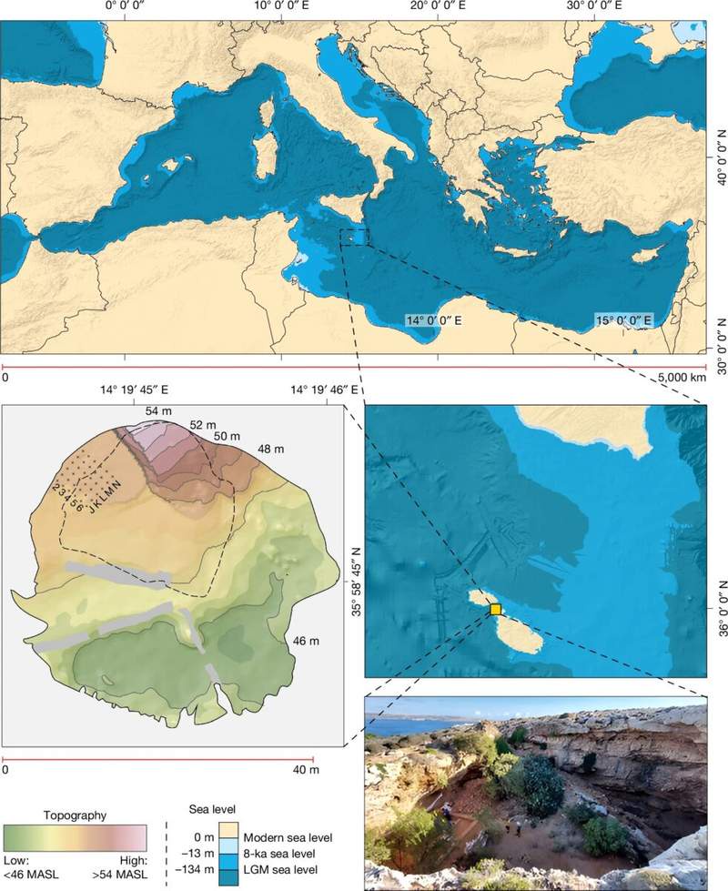 Image from: Archaeologists Found a Hidden Cave in Malta Where Humans Once Lived Inside 8,500 Years Ago