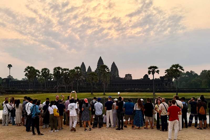 Image from: Why the impressive temples of Angkor Wat are eerily empty