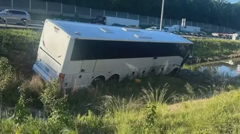 Image from: Five killed and dozens injured in horrific Virginia bus crash
