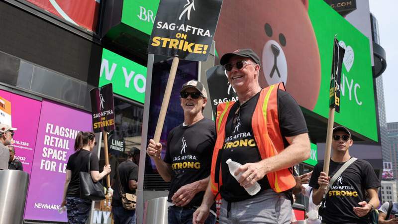 Image from: Hollywood studios and actors' union find common ground on AI