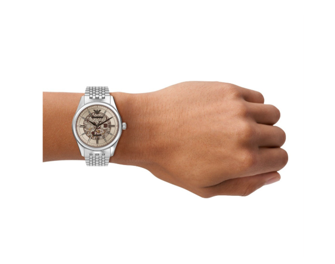Image from: Emporio Armani 'Antonio' AR60095: A striking balance of mechanism and style?
