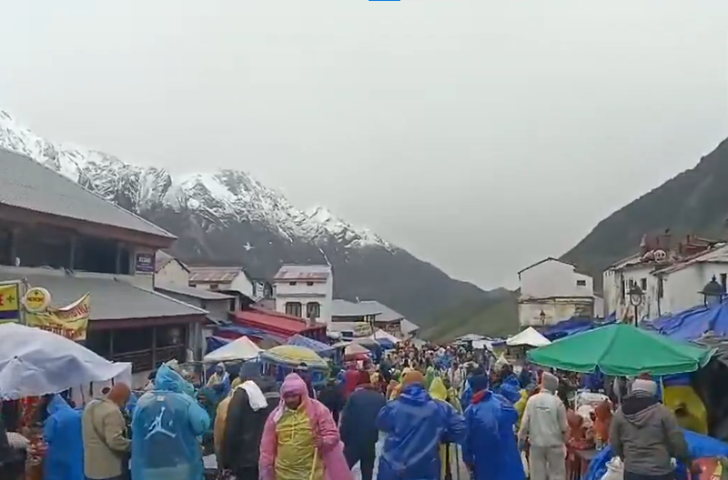 Image from: "Movement of pilgrims on Kedarnath route resumed after rainfall stopped": Rudraprayag DM Vishal Mishra