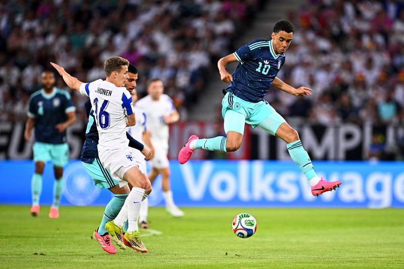 Image from: Undav brace and Musiala goal as Germany beat Finland before World Cup