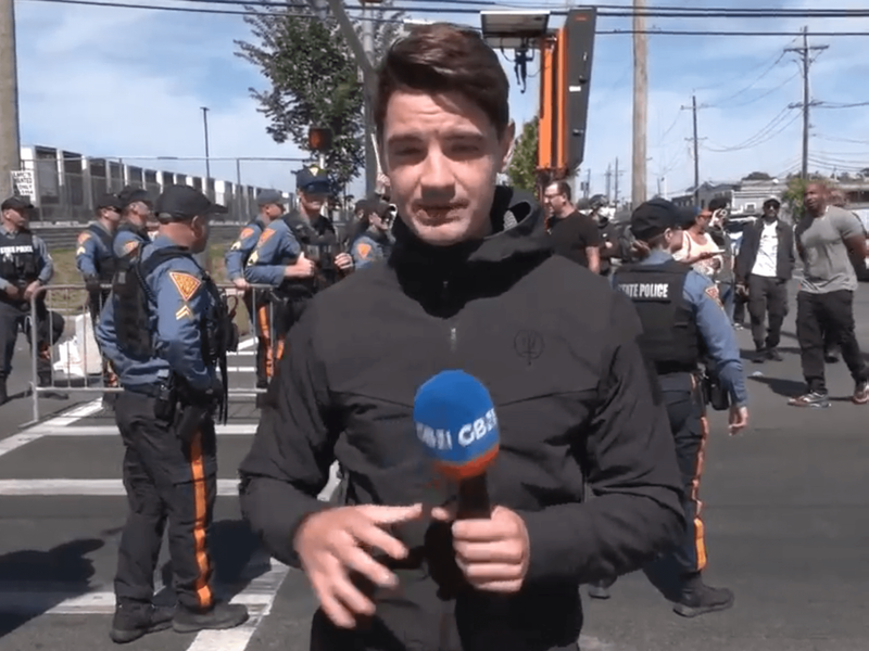 Image from: Ben Leo thanks GB News fans for support after explosive row with anti-ICE protestor goes viral