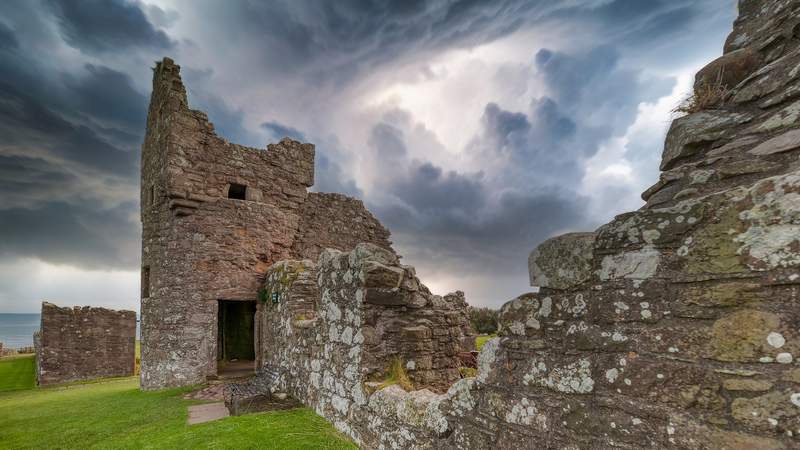 Image from: In Scotland, this medieval castle perched on a cliff is one of the most spectacular in the world (and you can walk through its ruins!)