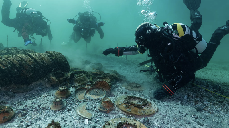 Image from: In Europe, an ancient Roman-era treasure discovered at the bottom of a famous 150-metre-deep lake
