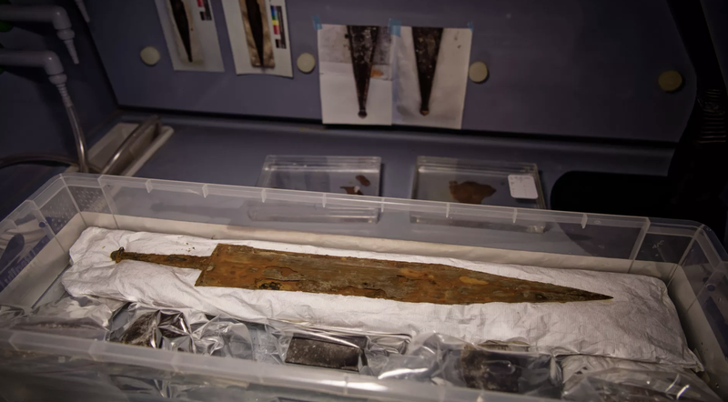 Image from: In Europe, an ancient Roman-era treasure discovered at the bottom of a famous 150-metre-deep lake