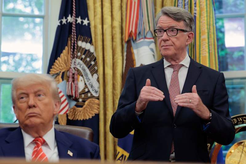 Image from: Peter Mandelson called King's Canada speech 'pretty political', files reveal