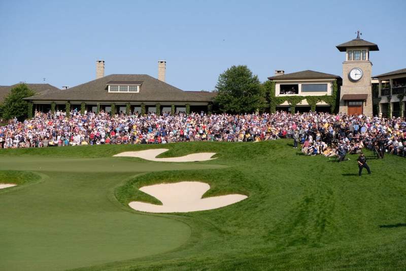 Image from: What an eight-handicap shot at Muirfield Village just before Scottie Scheffler won in 2025