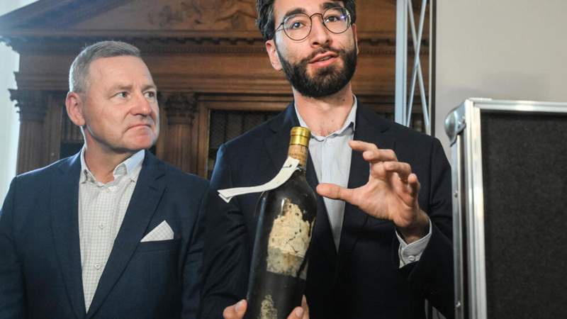 Image from: French wine made in late 1890s and hidden under Czech castle lovingly restored