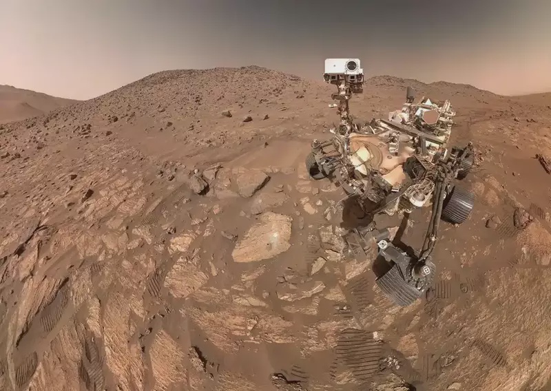 Image from: Perseverance Rover Captures Unprecedented Panorama Of Mars Surface